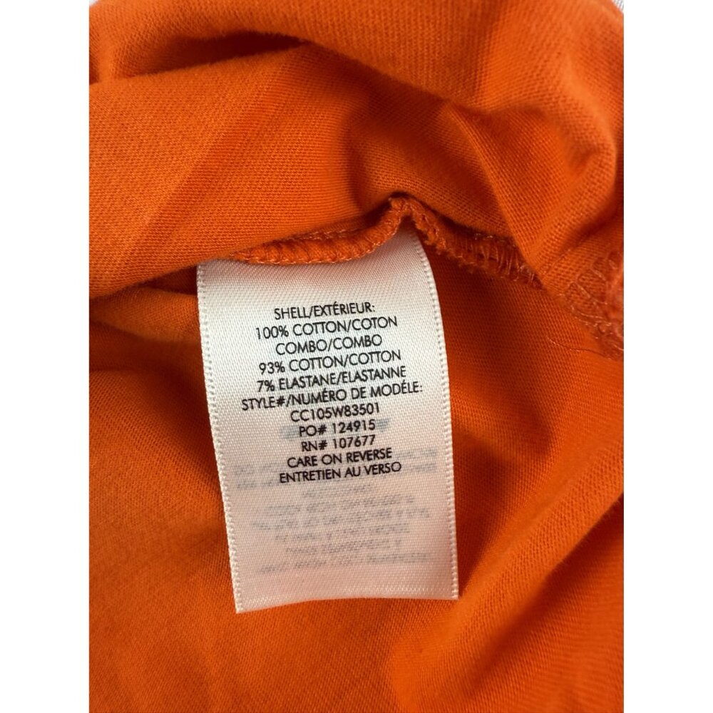 Alice + Olivia Orange Evie Tie Waist Shirt Dress Cotton Relaxed Fit Size XS Mini - Picture 7 of 9